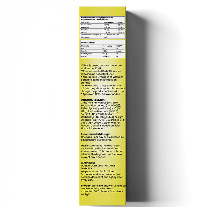 Vitamin B-Complex & Lactobacillus Acidophilus Effervescent Tablet