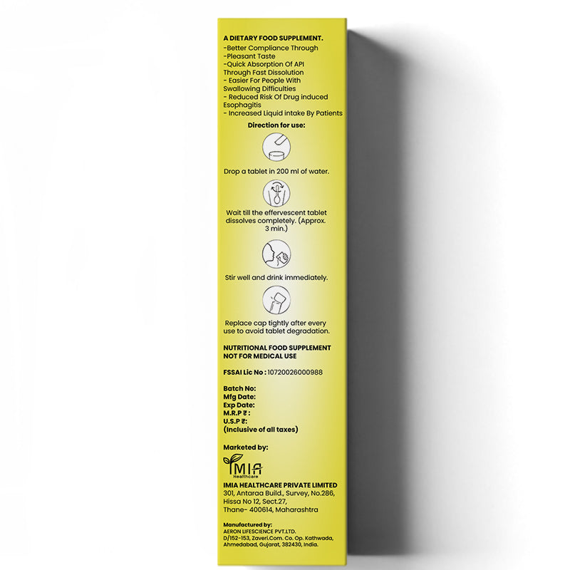 Vitamin B-Complex & Lactobacillus Acidophilus Effervescent Tablet