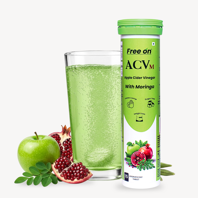 ACVm, Apple Cider Vinegar with Moringa Effervescent Tablet Hover Image