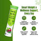ACVm, Apple Cider Vinegar with Moringa Effervescent Tablet