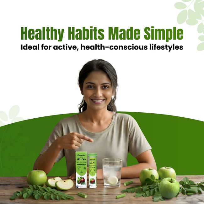 ACVm, Apple Cider Vinegar with Moringa Effervescent Tablet Main Image