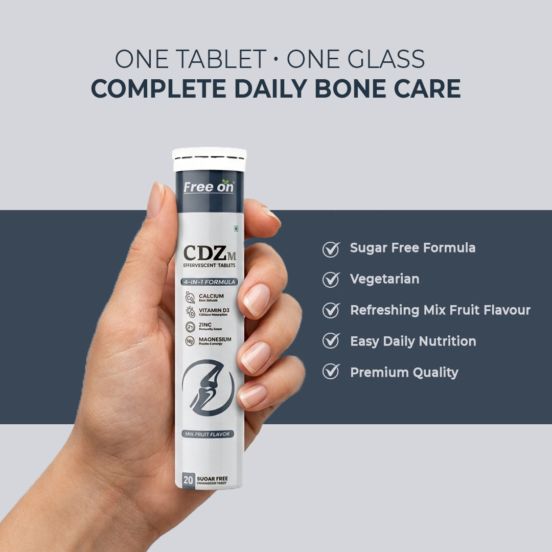 CDZM Calcium + Vitamin D3 + Zinc + Magnesium Effervescent Tablet
