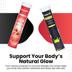 FreeOn radiance & resilient effervescent tablet tube a combo of L-Glutathione and Vitamin_C with Amla extract which support your body natural glow from cellular protection to immune strength this combo helps your body stay resilient refreshed and ready day after day 