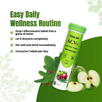ACVm, Apple Cider Vinegar with Moringa Effervescent Tablet