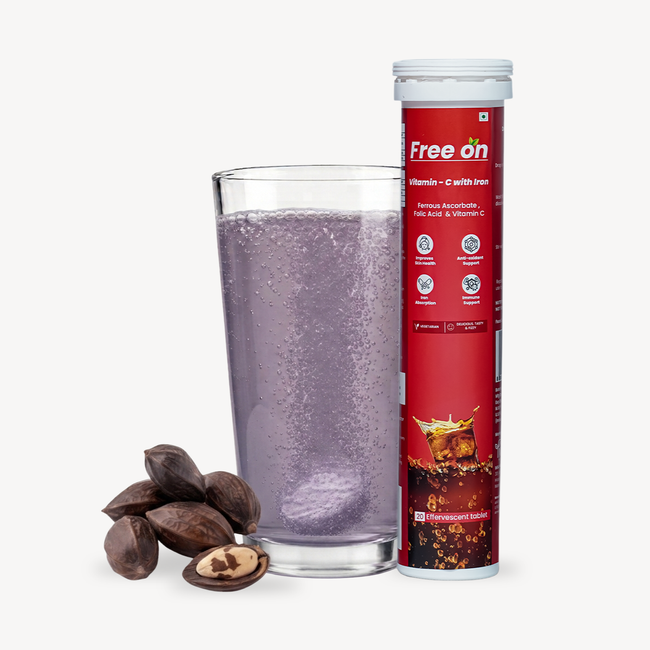 Free on Vitamin - C with Iron Effervescent Tablet Hover Image