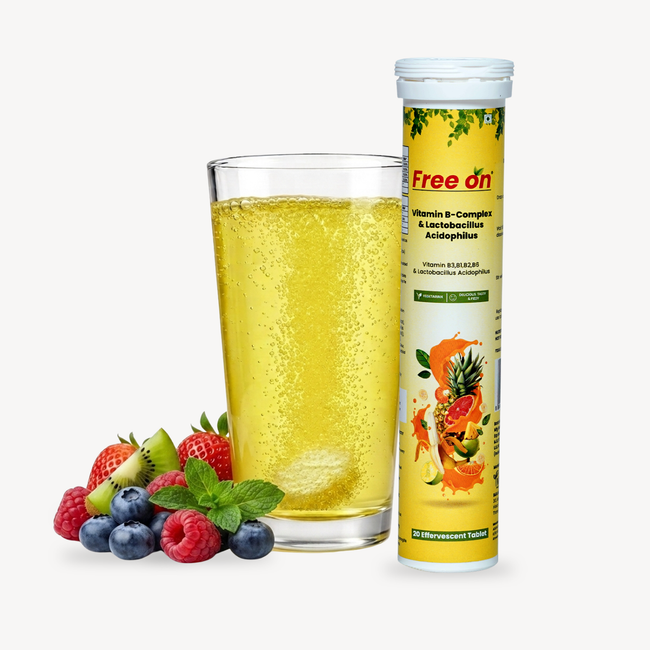 Vitamin B-Complex & Lactobacillus Acidophilus Effervescent Tablet Hover Image