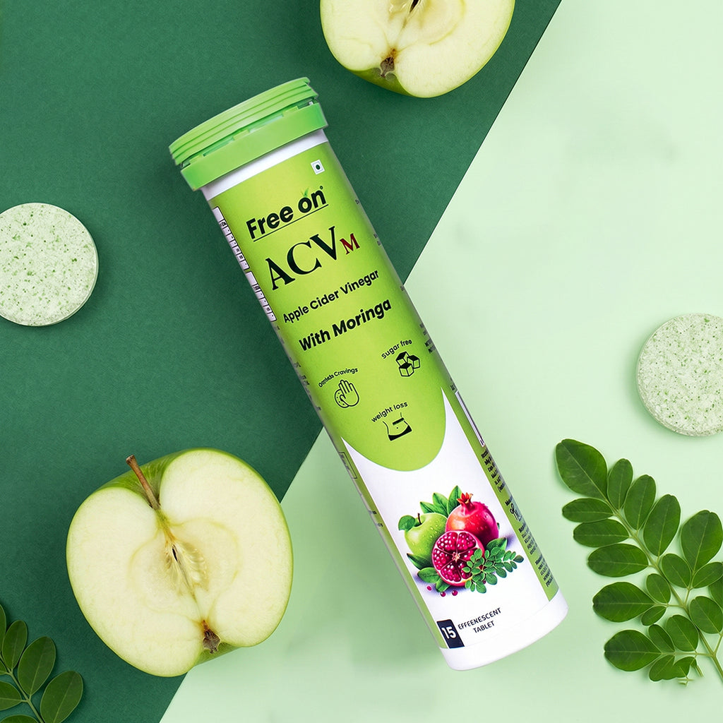 ACVm, Apple Cider Vinegar with Moringa Effervescent Tablet