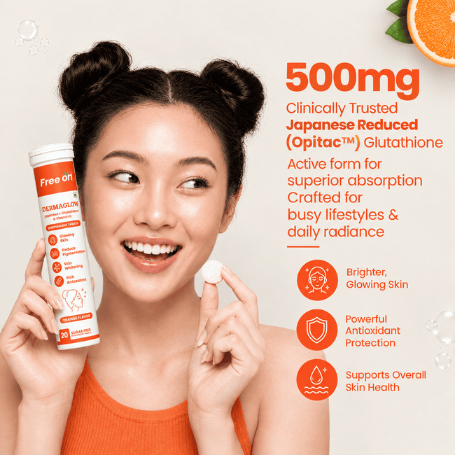 Dermaglow – Japanese L-Glutathione & Vitamin C Effervescent Tablets Main Image