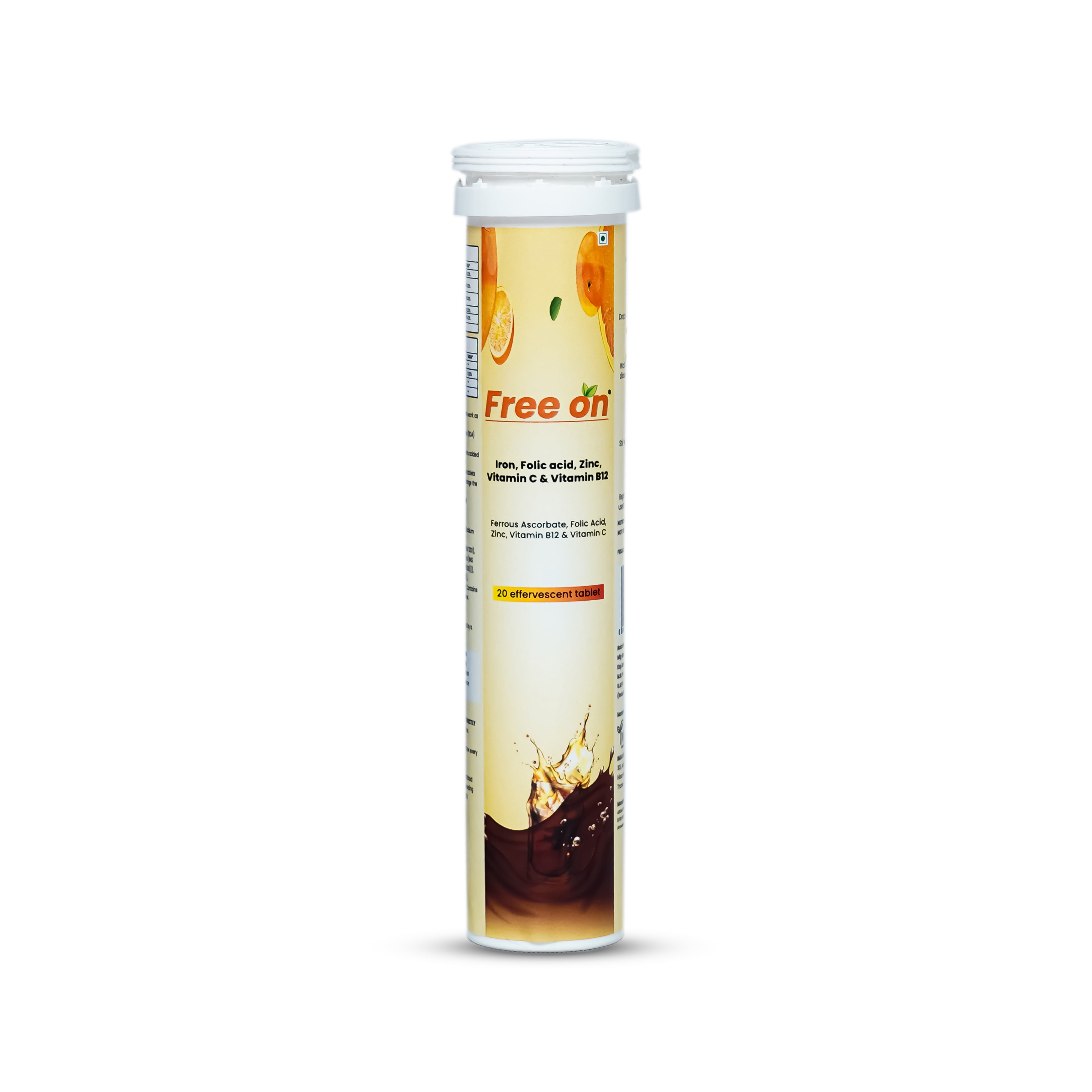 Iron, Folic acid, Zinc, Vitamin C & Methylcobalamin Effervescent Tablets