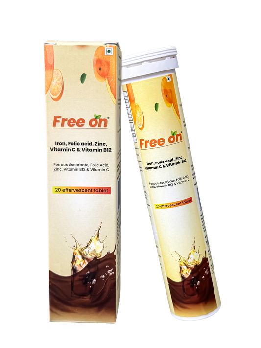 Iron, Folic acid, Zinc, Vitamin C & Methylcobalamin