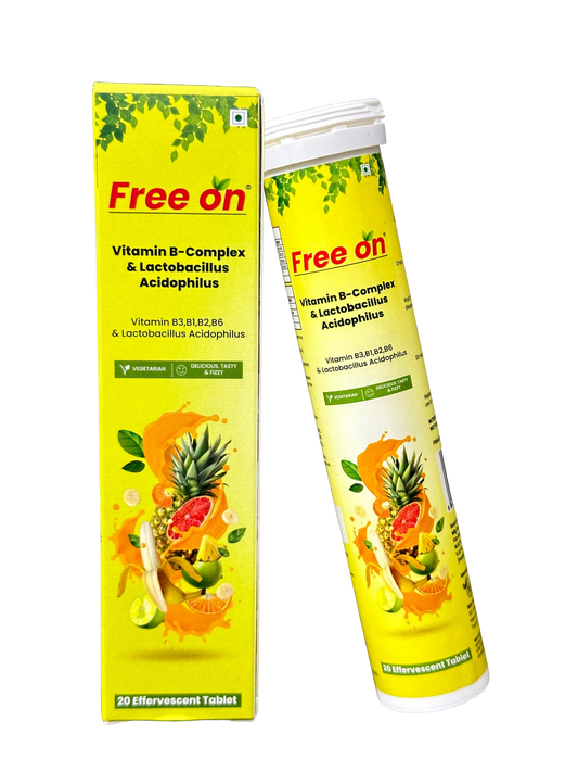Vitamin B-Complex & Lactobacillus Acidophilus Effervescent Tablet