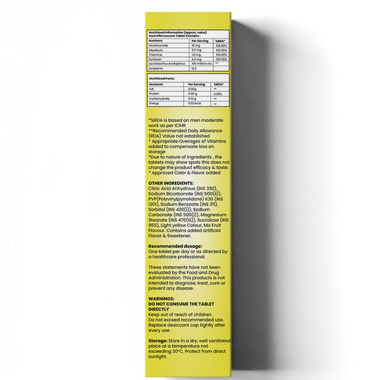 Vitamin B-Complex & Lactobacillus Acidophilus Effervescent Tablet