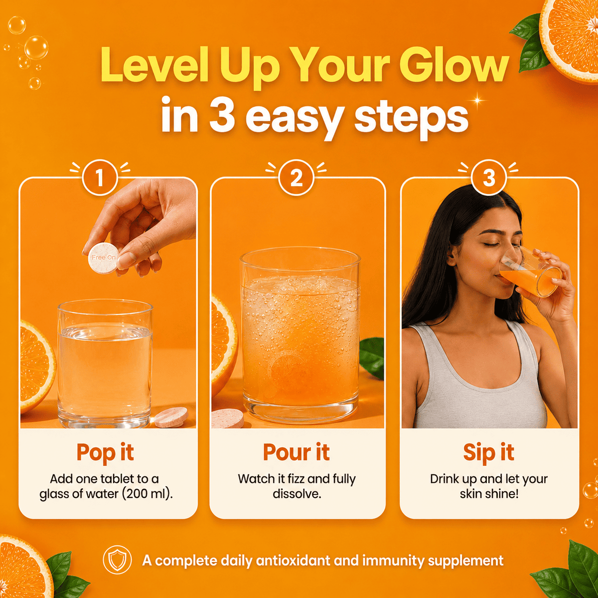 L-Glutathione & Vitamin C Effervescent Tablet