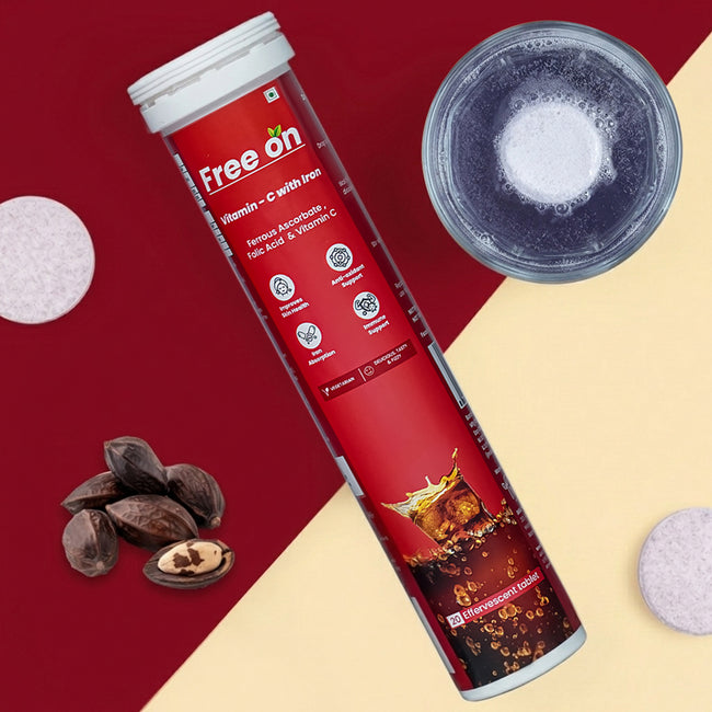 Free on Vitamin - C with Iron Effervescent Tablet Hover Image